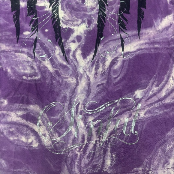 Sinful tie dye wings shirt - Picture 3 of 4